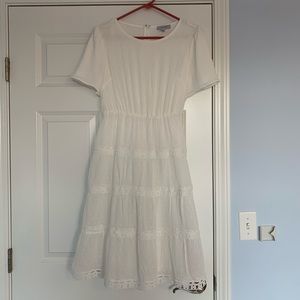One loved babe white dress